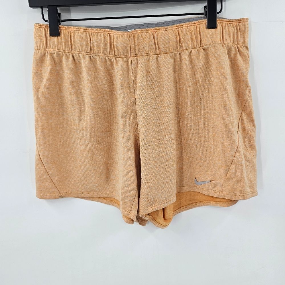 Nike medium shorts orange gym workout running summer athletic